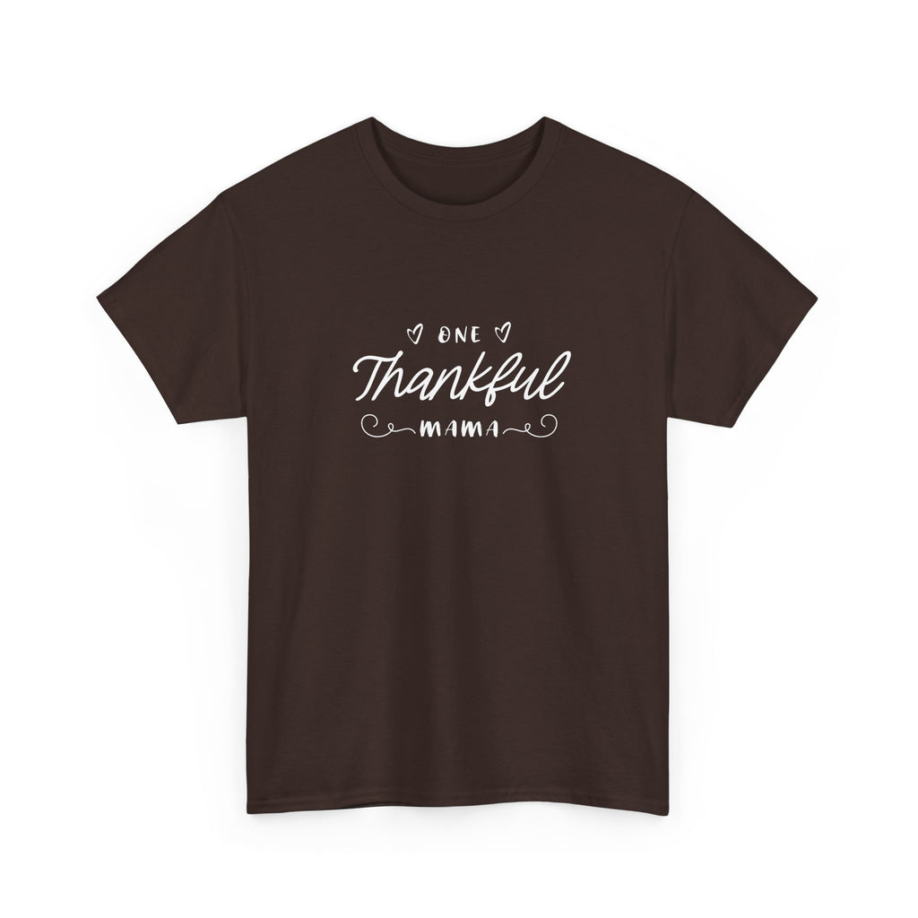 Thankful Mama T-Shirt — Cozy Mom Thanksgiving Tee