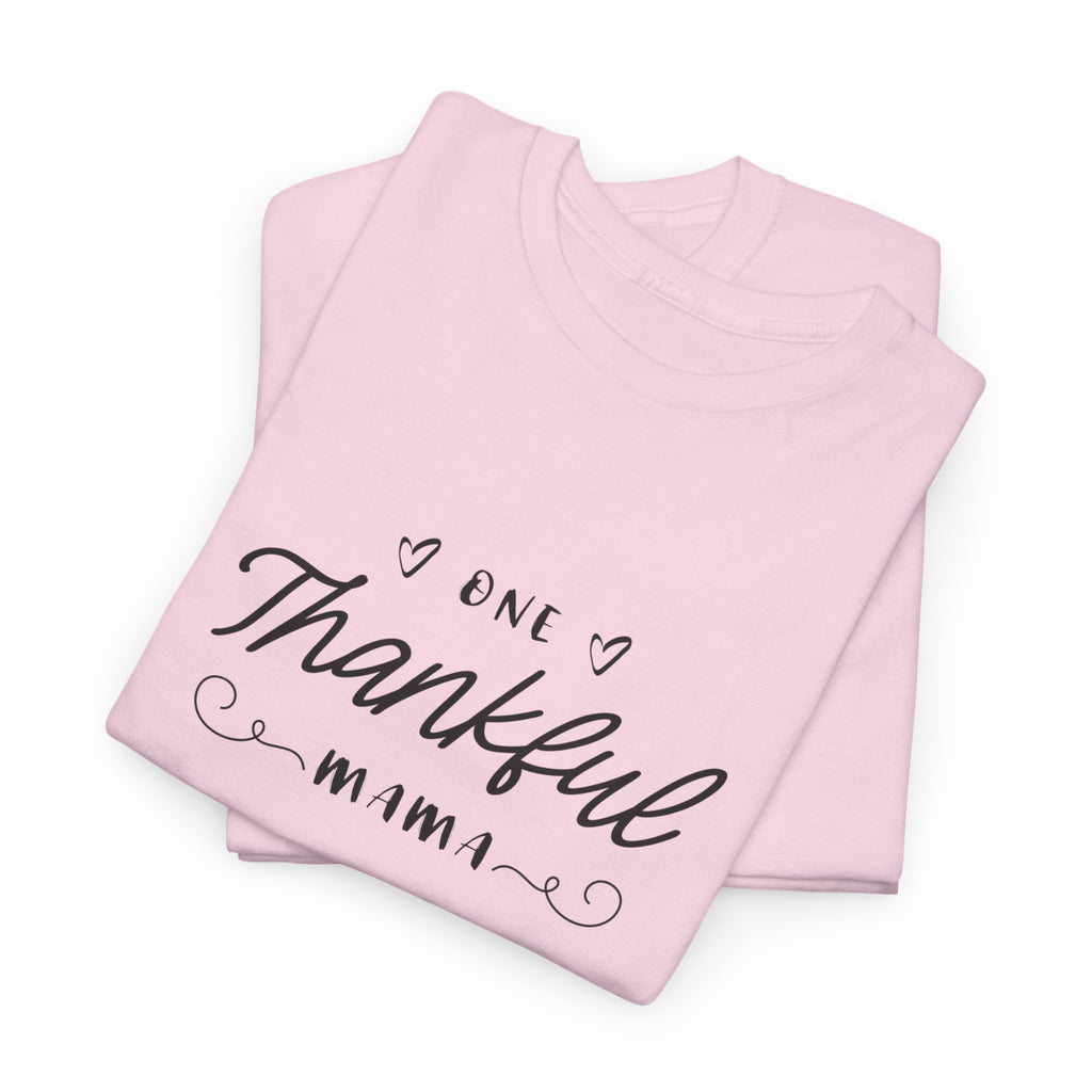 Thankful Mama T-Shirt — Cozy Mom Thanksgiving Tee