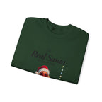 Sweatshirt — "The Real Santa in the House" Vintage Santa Holiday Crewneck