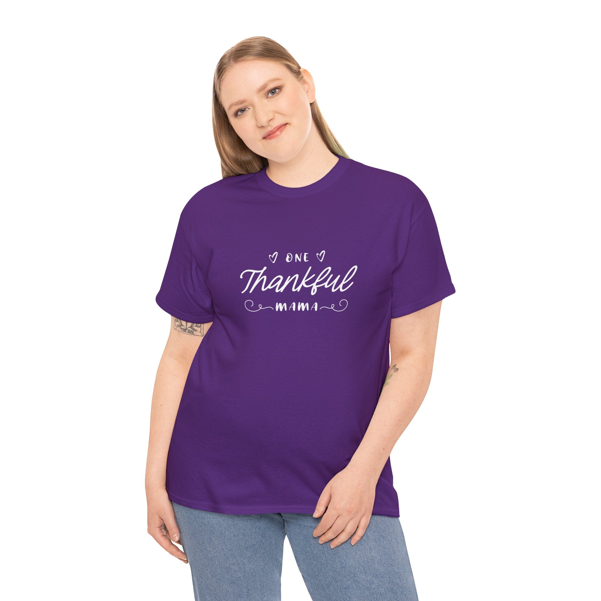Thankful Mama T-Shirt — Cozy Mom Thanksgiving Tee