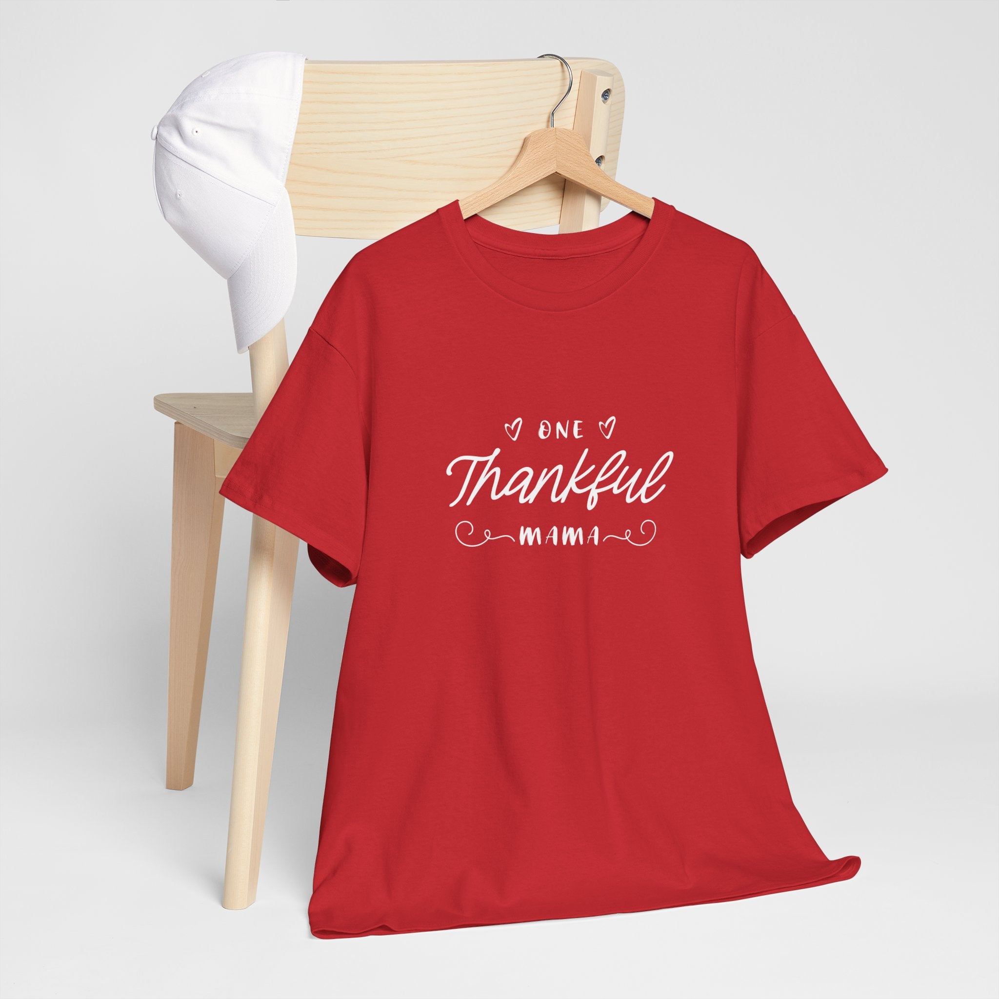 Thankful Mama T-Shirt — Cozy Mom Thanksgiving Tee