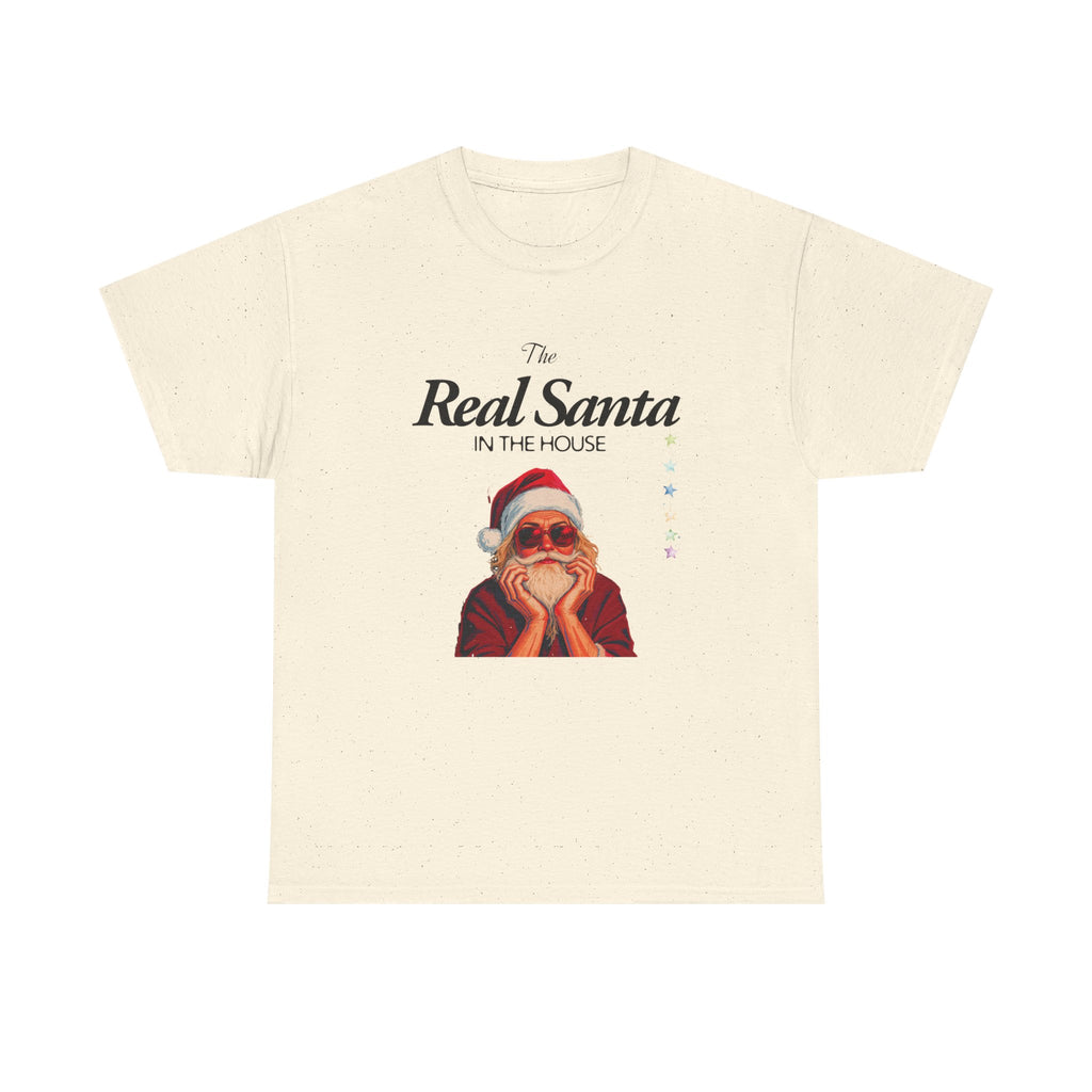 The Real Santa Tee — Retro Christmas Santa T‑Shirt