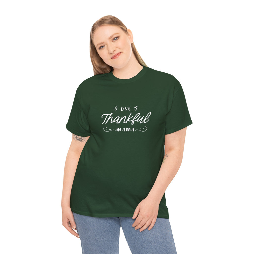 Thankful Mama T-Shirt — Cozy Mom Thanksgiving Tee