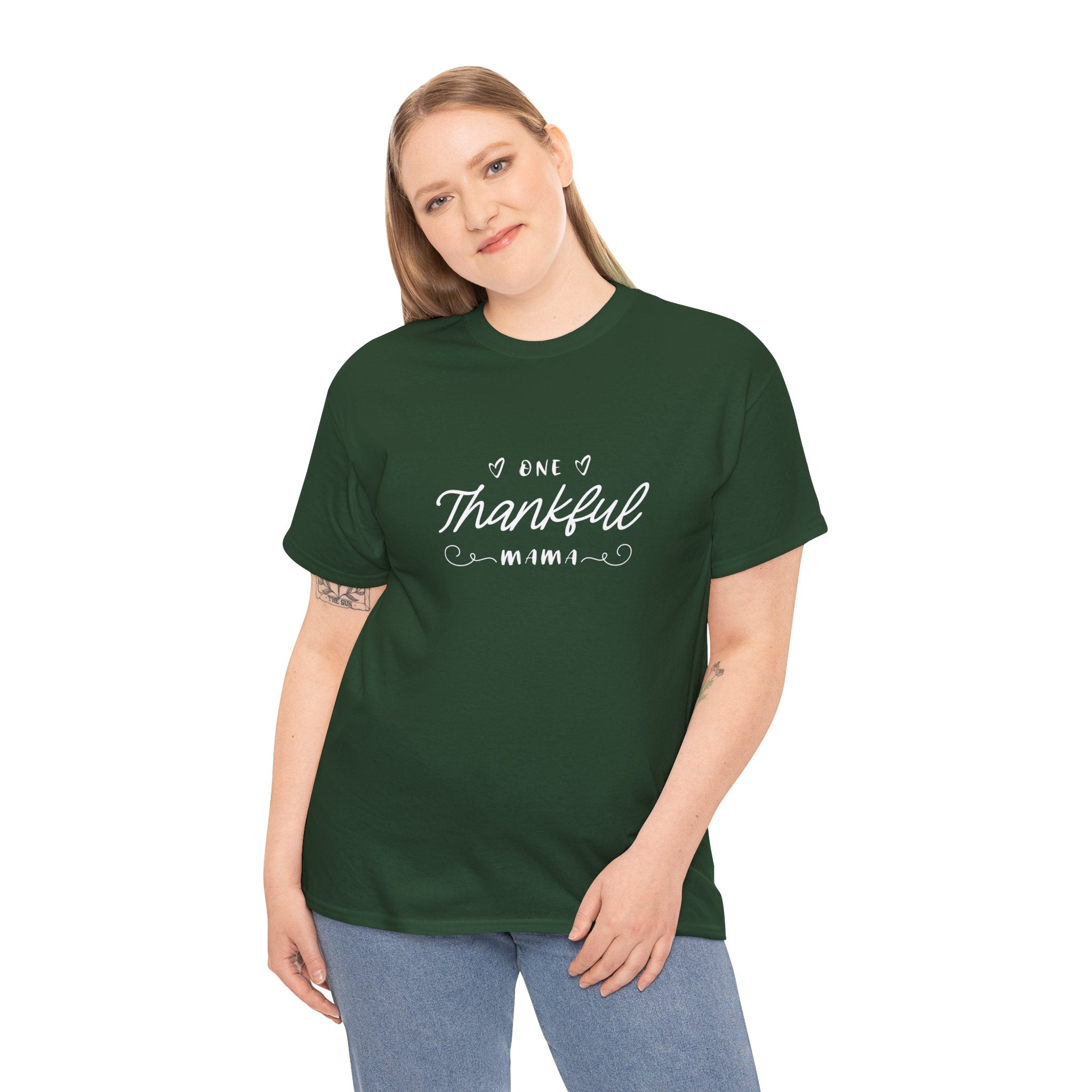Thankful Mama T-Shirt — Cozy Mom Thanksgiving Tee