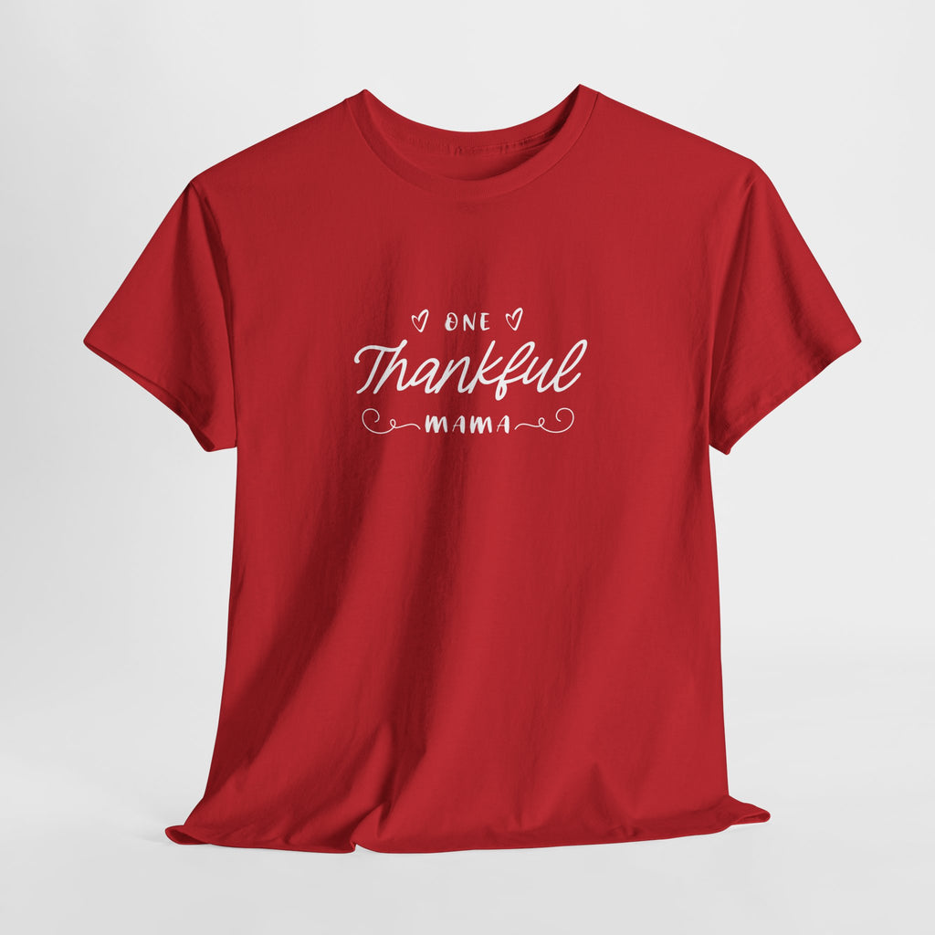 Thankful Mama T-Shirt — Cozy Mom Thanksgiving Tee