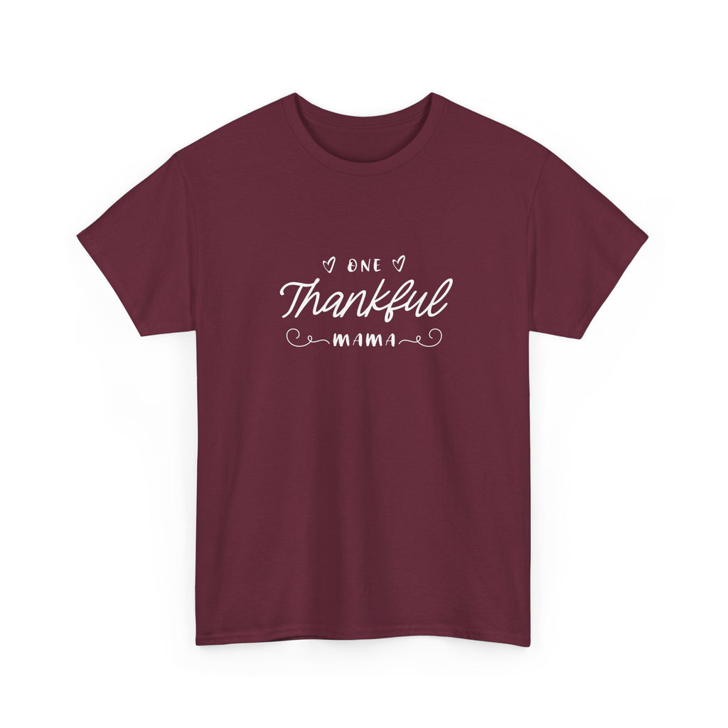 Thankful Mama T-Shirt — Cozy Mom Thanksgiving Tee