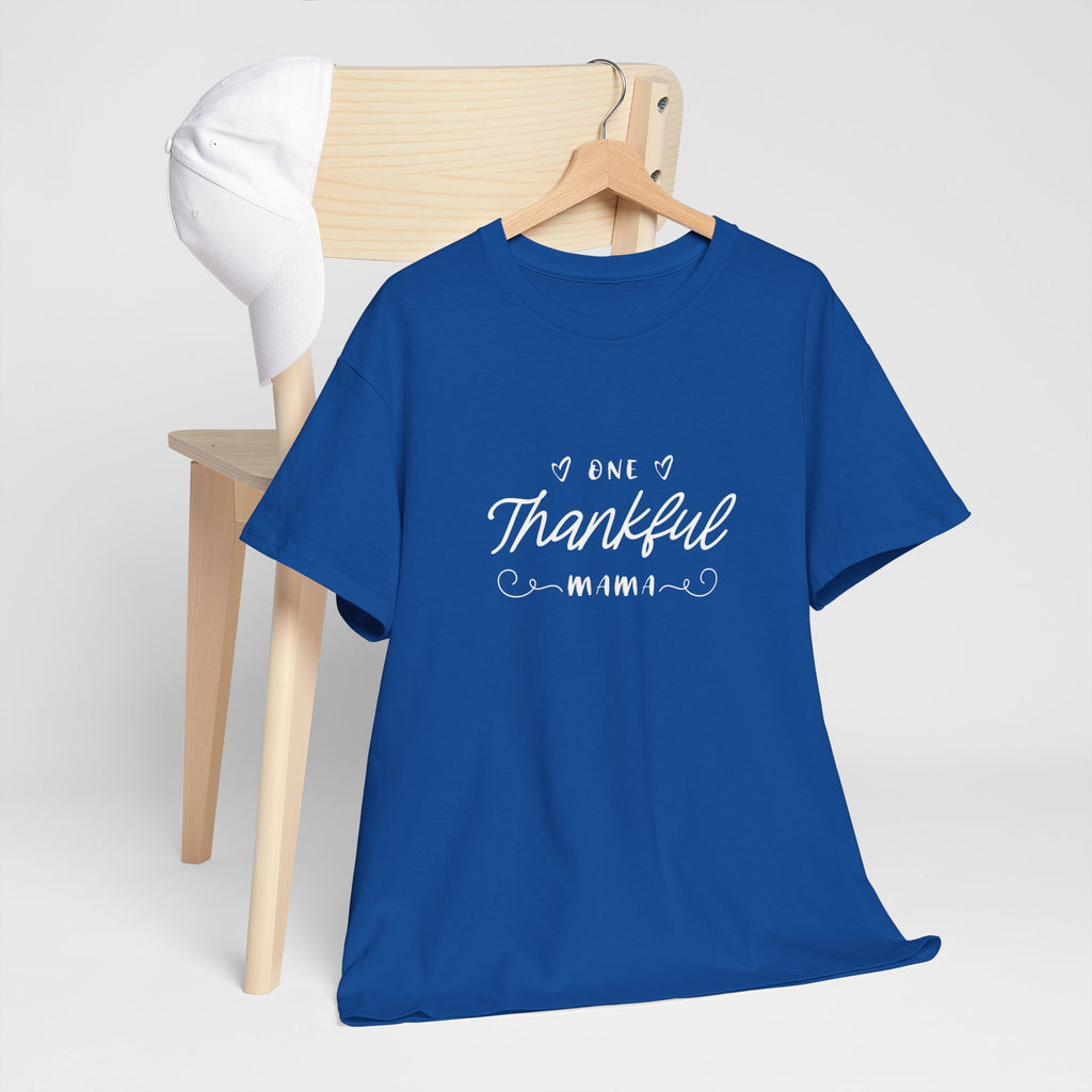 Thankful Mama T-Shirt — Cozy Mom Thanksgiving Tee