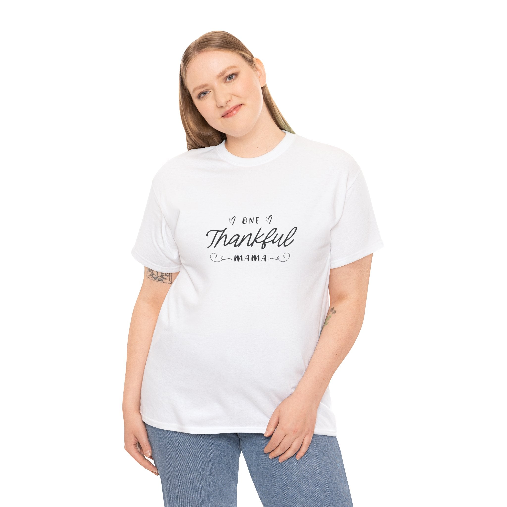 Thankful Mama T-Shirt — Cozy Mom Thanksgiving Tee
