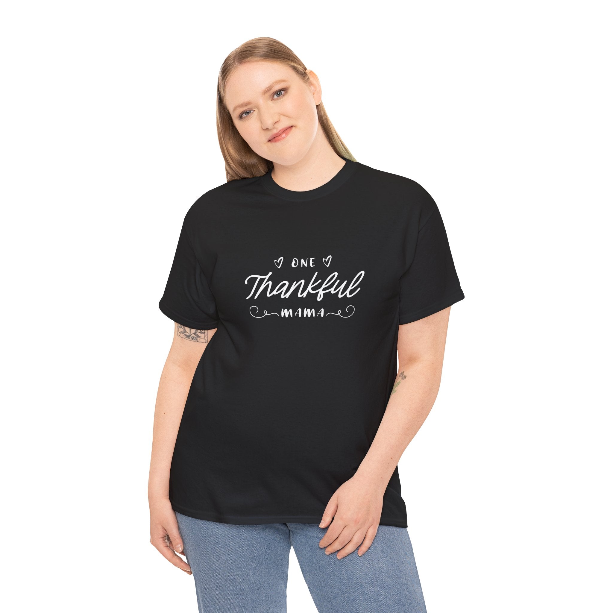 Thankful Mama T-Shirt — Cozy Mom Thanksgiving Tee