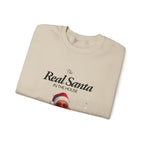 Sweatshirt — "The Real Santa in the House" Vintage Santa Holiday Crewneck