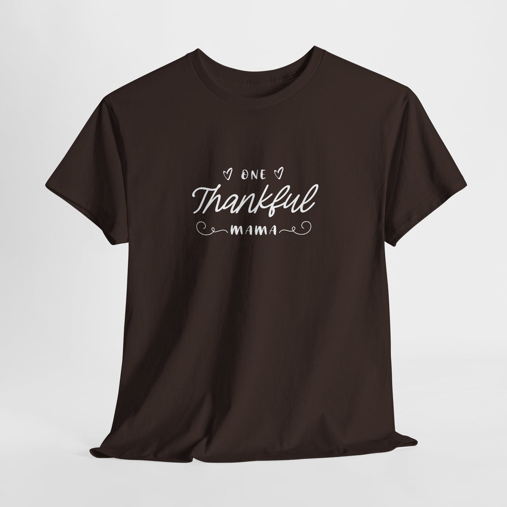 Thankful Mama T-Shirt — Cozy Mom Thanksgiving Tee