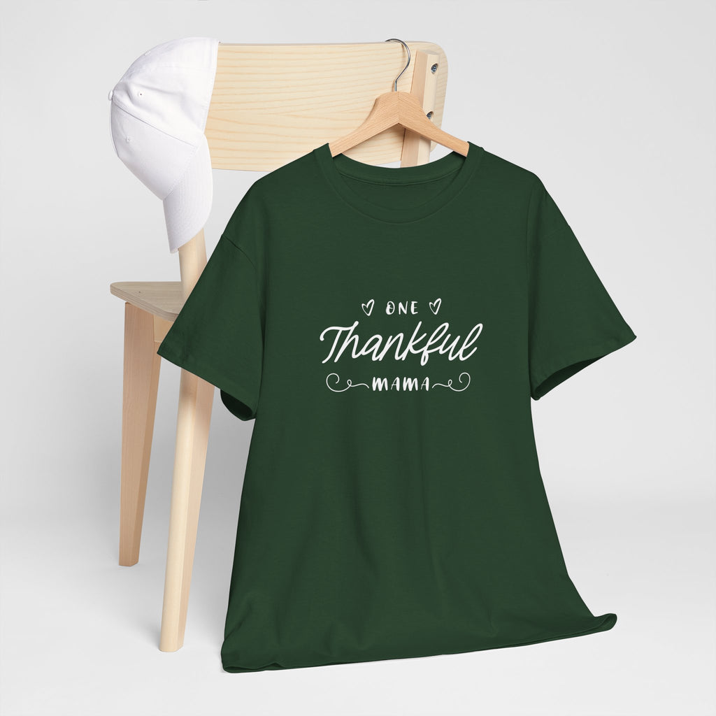 Thankful Mama T-Shirt — Cozy Mom Thanksgiving Tee