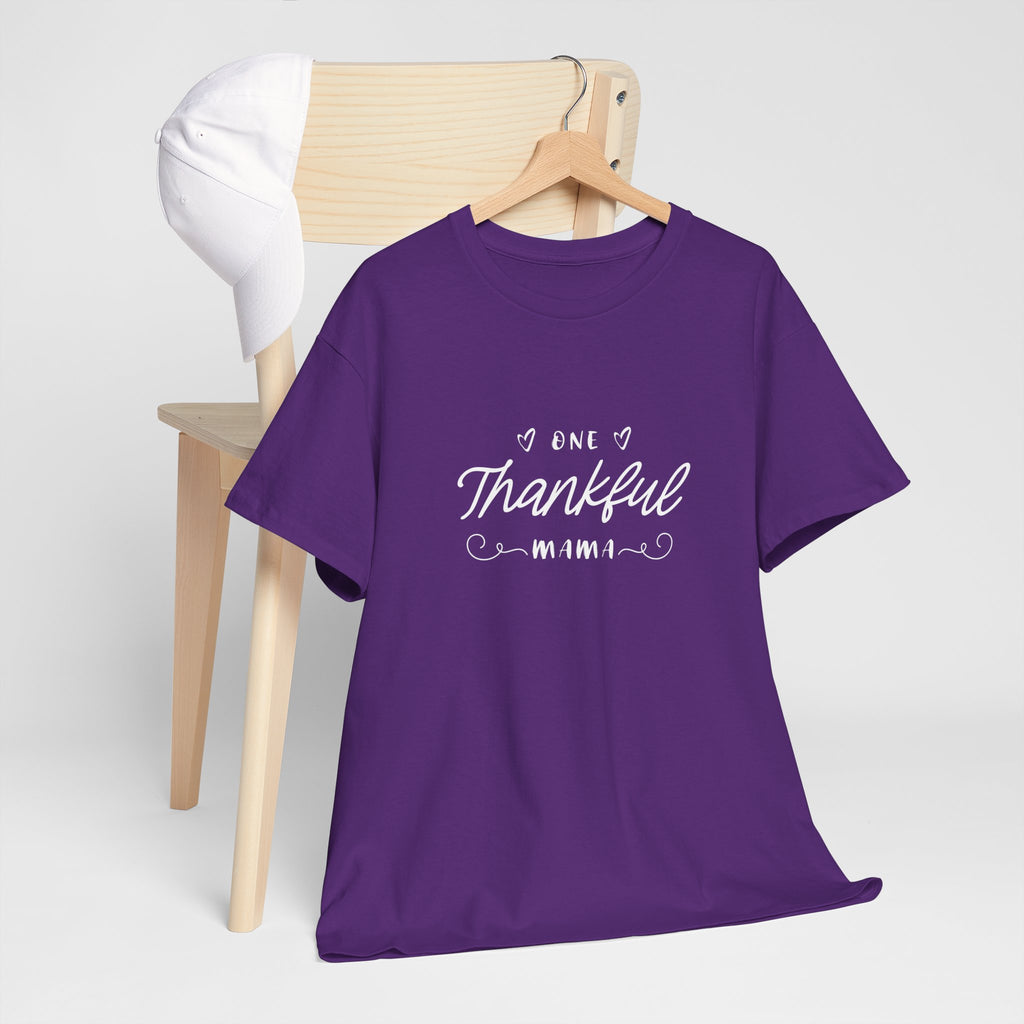 Thankful Mama T-Shirt — Cozy Mom Thanksgiving Tee