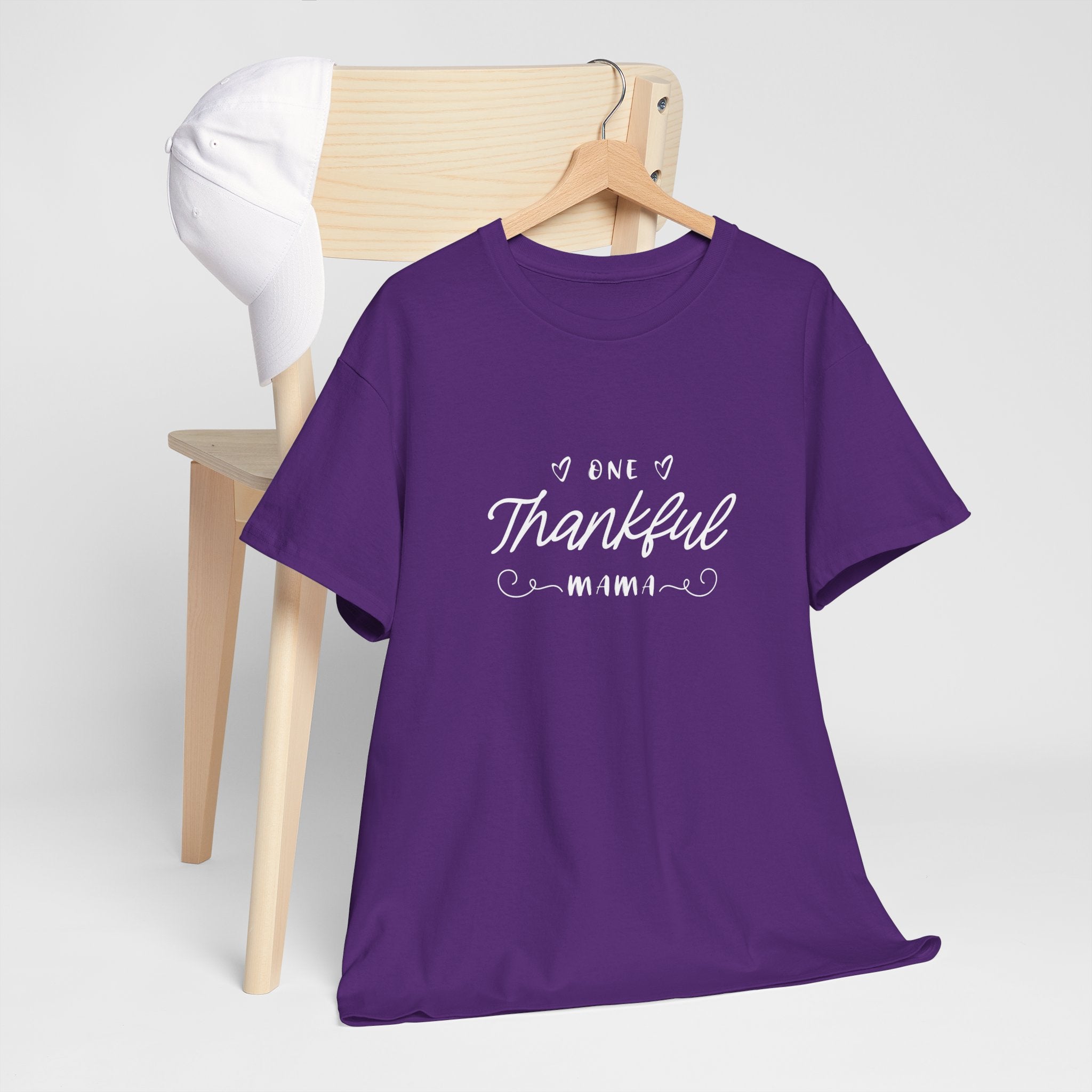 Thankful Mama T-Shirt — Cozy Mom Thanksgiving Tee