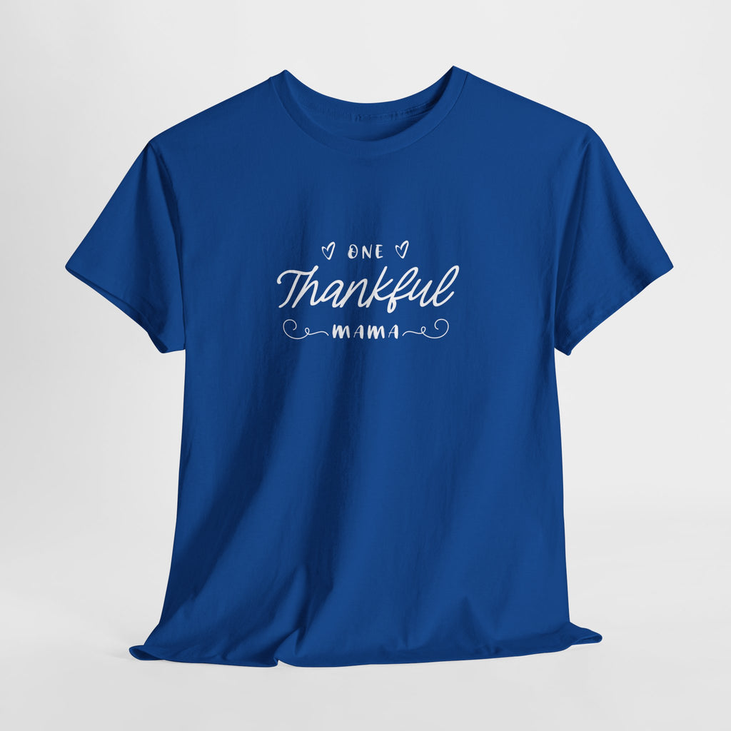 Thankful Mama T-Shirt — Cozy Mom Thanksgiving Tee