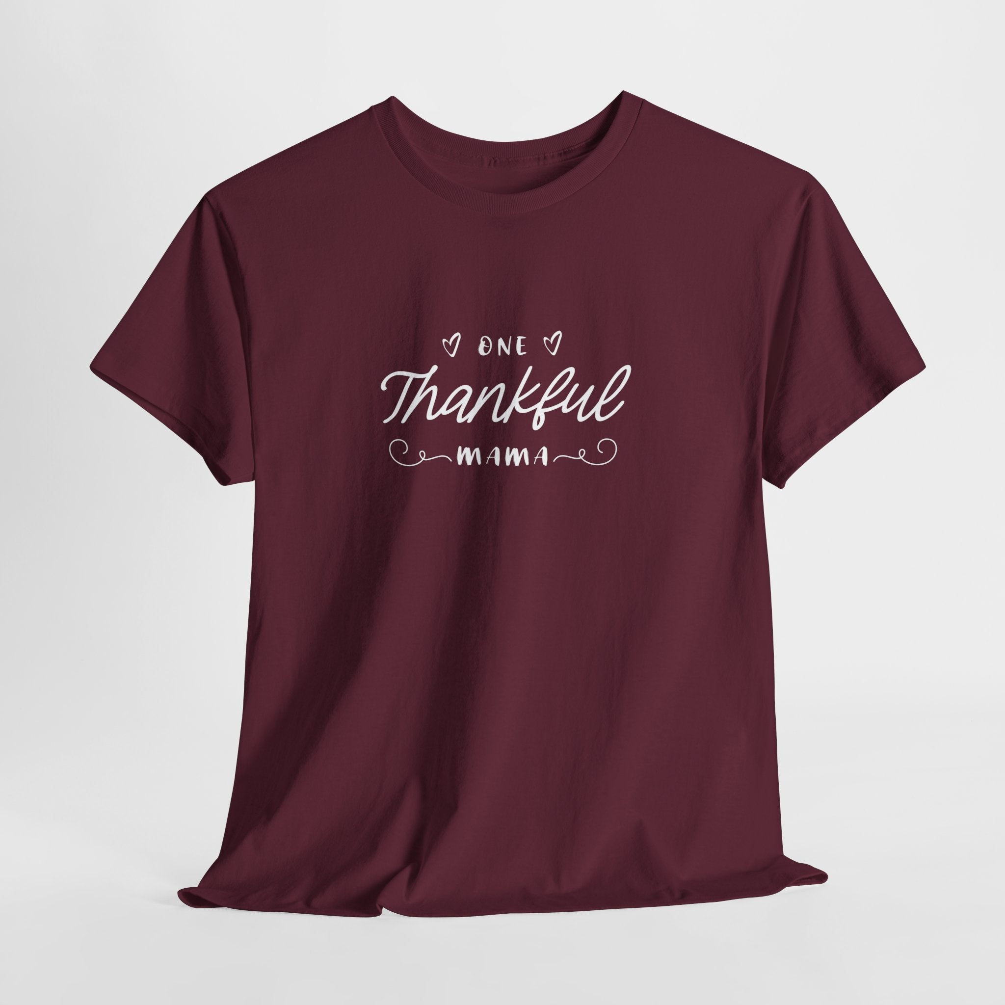 Thankful Mama T-Shirt — Cozy Mom Thanksgiving Tee