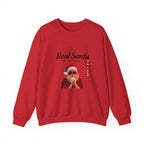 Sweatshirt — "The Real Santa in the House" Vintage Santa Holiday Crewneck
