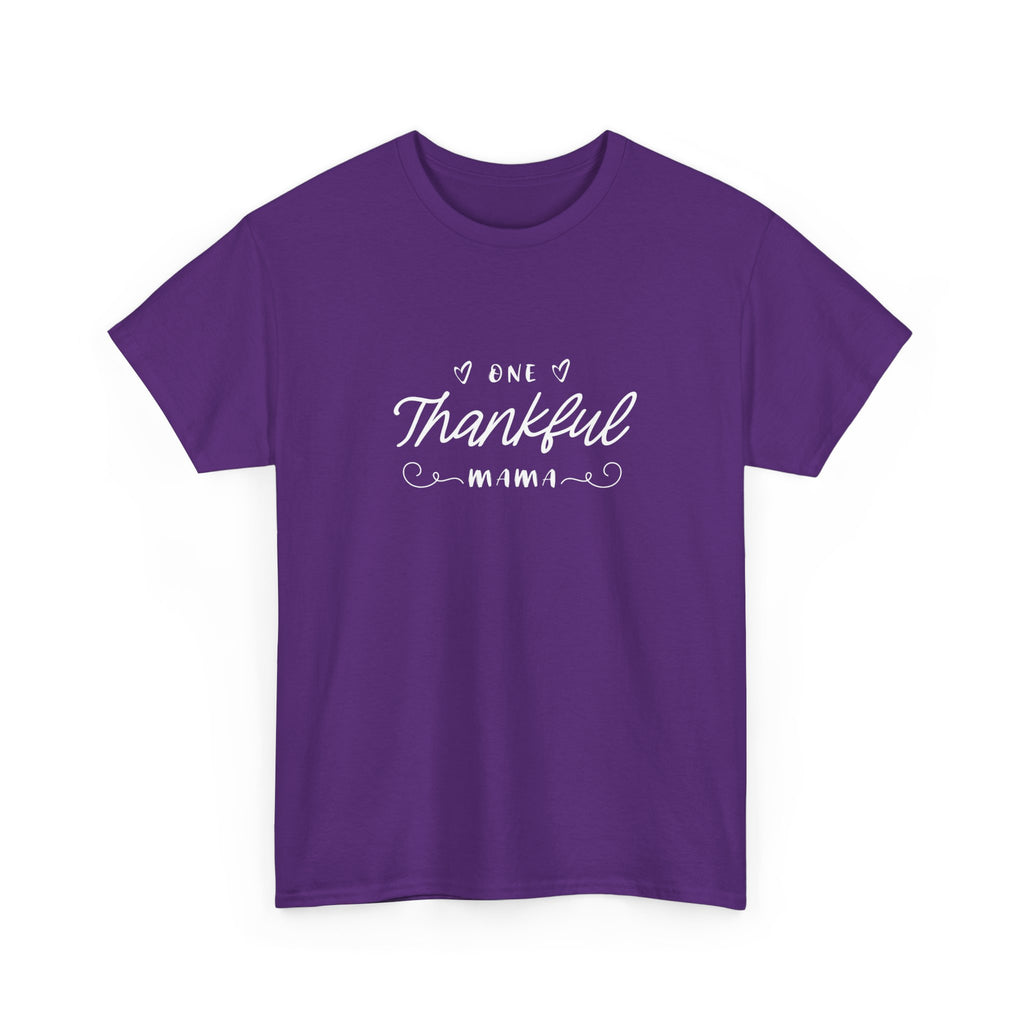 Thankful Mama T-Shirt — Cozy Mom Thanksgiving Tee