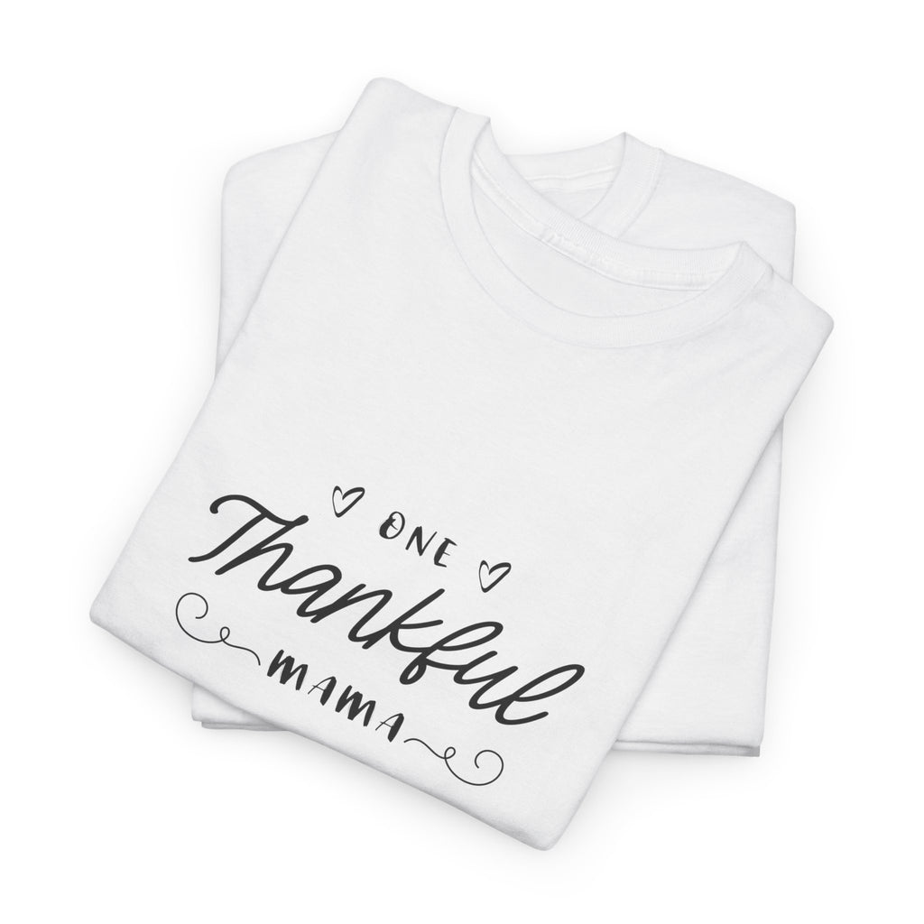 Thankful Mama T-Shirt — Cozy Mom Thanksgiving Tee