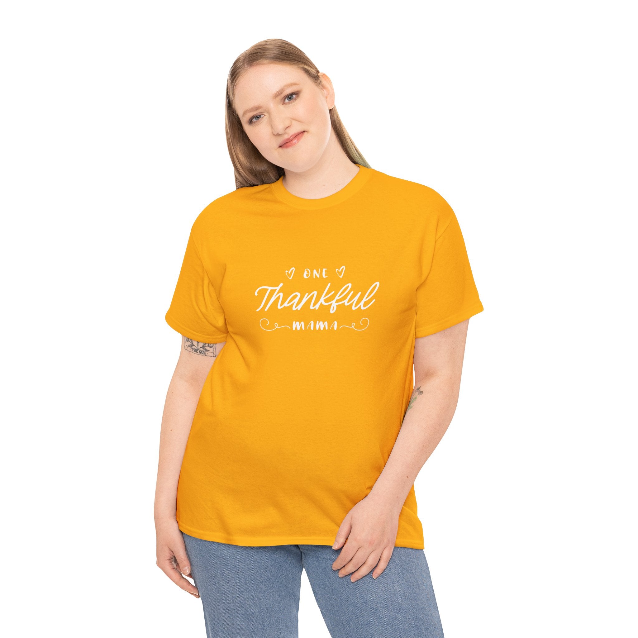 Thankful Mama T-Shirt — Cozy Mom Thanksgiving Tee