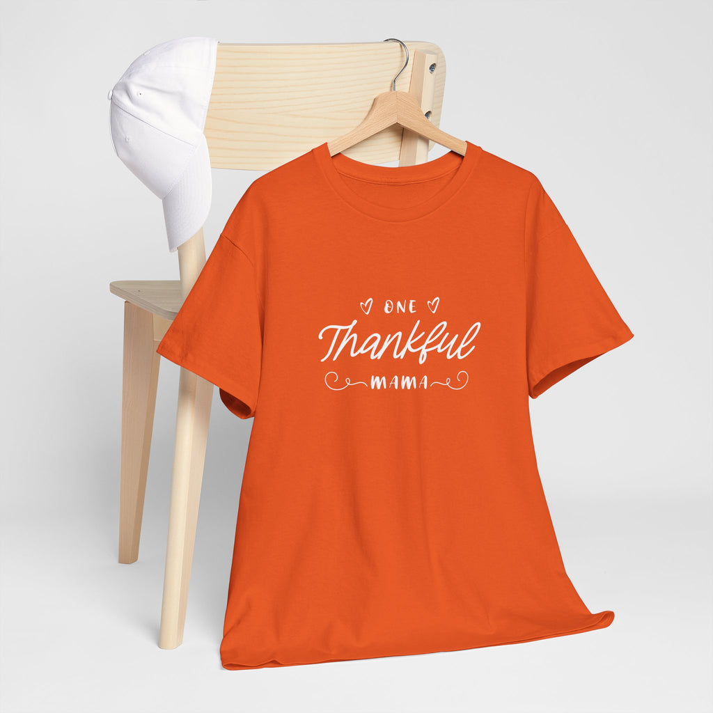 Thankful Mama T-Shirt — Cozy Mom Thanksgiving Tee