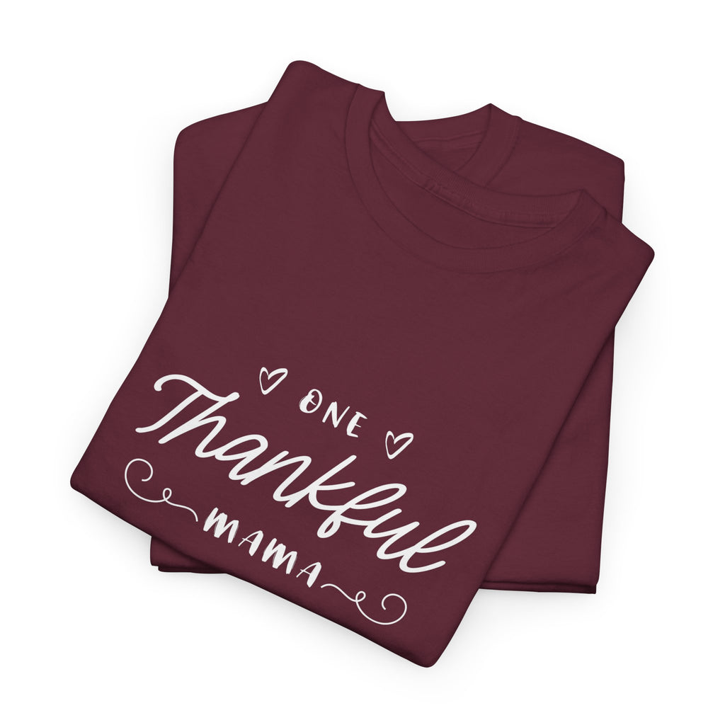Thankful Mama T-Shirt — Cozy Mom Thanksgiving Tee