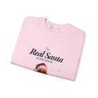 Sweatshirt — "The Real Santa in the House" Vintage Santa Holiday Crewneck