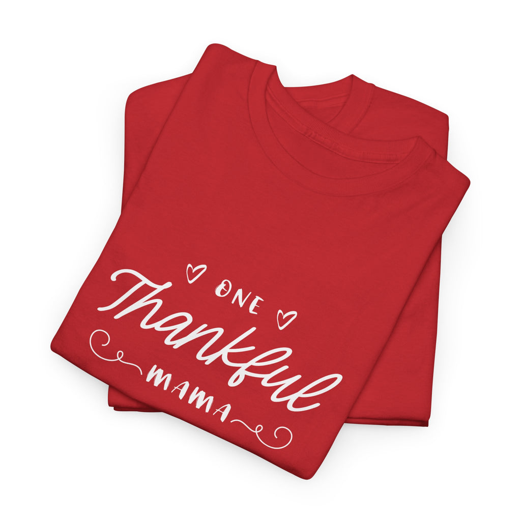 Thankful Mama T-Shirt — Cozy Mom Thanksgiving Tee
