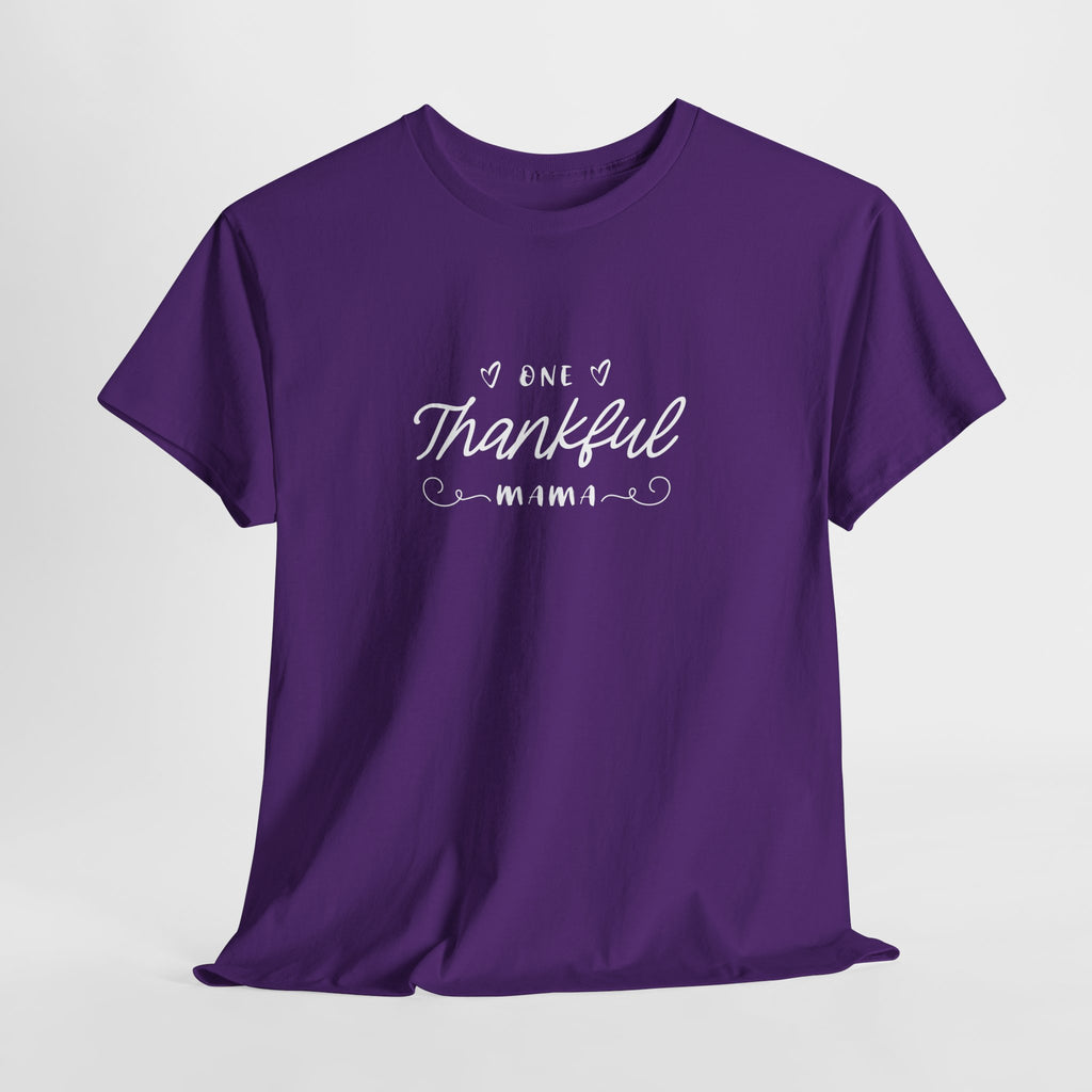 Thankful Mama T-Shirt — Cozy Mom Thanksgiving Tee